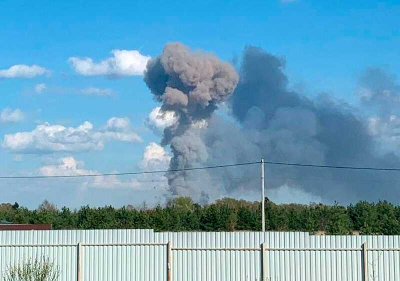 В Владимирской области произошёл пожар после мощных взрывов